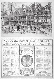 William Monk Prints: Staple Inn, London, 1907. Artist: William Monk