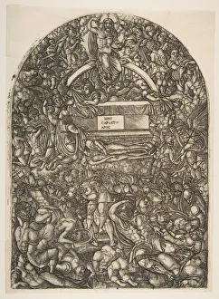 Jean Duvet Prints: A Star Falls and makes Hell Open, from the Apocalypse. n. d. Creator: Jean Duvet