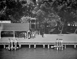 Michigan United States Of America Prints: Star Island House, St. Clair Flats, Mich. between 1900 and 1920. Creator: Unknown