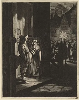 Star Pattern Prints: The Star of Kings, a Night Piece, 1630. Creator: Jan van de Velde II