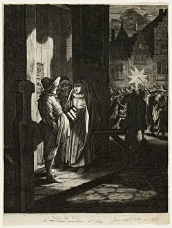 Jan Vanden Velde Prints: The Star of the Magi, c. 1616. Creator: Jan van de Velde II
