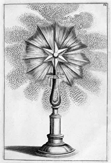 Jean Claude Prints: Star ornamental fountain design, 1664. Artist: Georg Andreas Bockler
