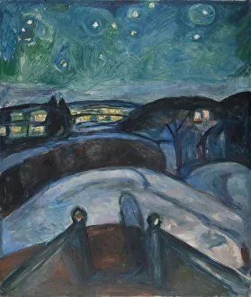 Munch Museum Prints: The Starry Night, 1922-1924