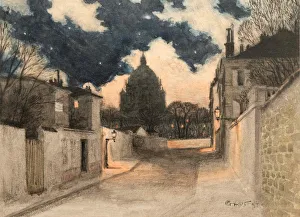 Starry night over Montmartre, 1897. Creator: Grasset, Eugene (1841-1917)
