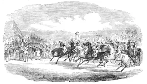 Northamptonshire Gallery: The start, 1844. Creator: Unknown