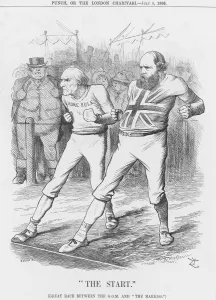 Prime Minister Collection: The Start, 1886. Artist: Joseph Swain