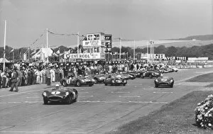 Race Collection: Start of 1959 Tourist Trophy race at Goodwood. Creator: Unknown