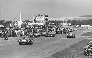 Race Collection: Start of 1959 Tourist Trophy race at Goodwood. Creator: Unknown