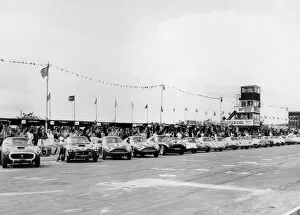 Start of 1961 Tourist Trophy race at Goodwood. Creator: Unknown