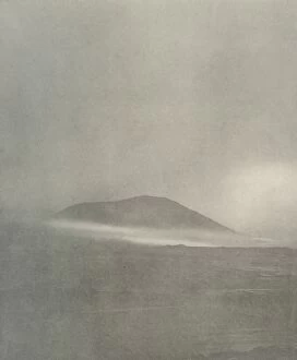 The Start of a Blizzard...Drift Coming Round Mount Erebus, c1908, (1909)