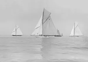 Watson Prints: Start of Cowes to Weymouth Race: Carina, Adelaide, Ma oona, Britannia, 1913. Creator