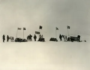 The Start from the Ice-Edge South of Hut Point, c1908, (1909) The Start from the Ice-Edge South of Hut Point, c1908, (1909)