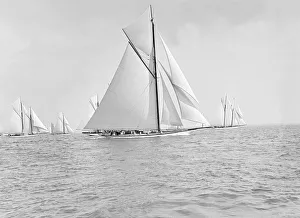 Starting Line Prints: Start for the Kings Cup yacht race. Creator: Kirk & Sons of Cowes