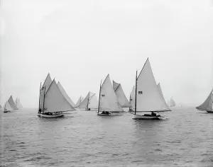 Johnston Js Prints: At start, Larchmont, 1895 July 4. Creator: Johns Johnston