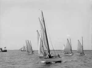 Johnston Js Prints: Start, Larchmont, 1896 July 25. Creator: Johns Johnston