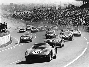 Corner Prints: Start of the Le Mans 24 Hours, France, 1964