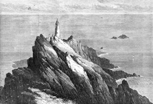 Jackson M Prints: The Start Lighthouse, South Devon, 1868. Creator: Mason Jackson