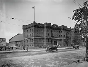 Massachusetts United States Prints: State armory, Cambridge, Mass. between 1900 and 1920. Creator: Unknown