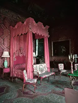 Soft Furnishing Prints: The State Bedroom, Chatsworth House, Derbyshire, c1955. Creator: Arthur Charles Kirby Ware