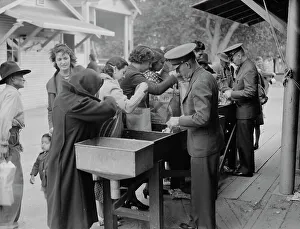 Quarantine Prints: State border plant inspection between Mexico and the United States