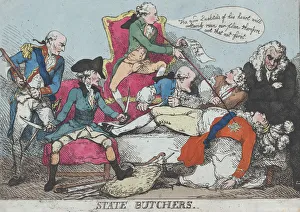 State Butchers, January 28, 1789. January 28, 1789. Creator: Thomas Rowlandson