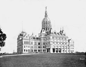 Cromwell Prints: State Capitol, Hartford, Connecticut, USA, c1900. Creator: Unknown