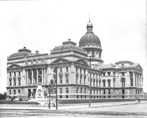 Indiana Prints: State Capitol, Indianapolis, Indiana, USA, c1900. Creator: Unknown