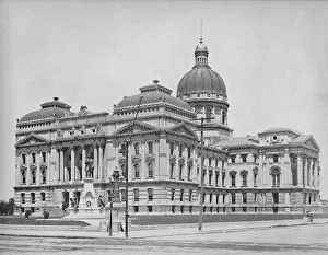 Edwin Prints: State Capitol, Indianapolis, Indiana, c1897. Creator: Unknown