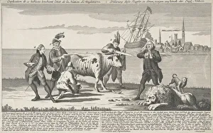 Horns Prints: State of the English Nation [Toestand der Engelsche Natie], ca. 1780. Creator: Anon