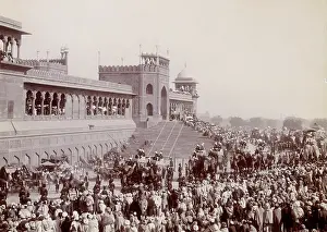 George Nathaniel Prints: State entry into Delhi, India, 1902. Creator: Unknown
