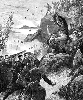 Nationalism Prints: The State of Ireland: the affray at Belmullet