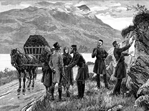 Organisation Prints: The State of Ireland: posting the government proclamation in Connemara