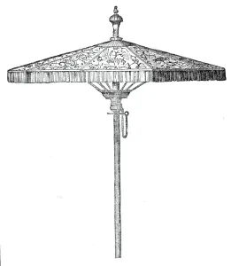 Booty Prints: The State Parasol, 1844. Creator: Unknown