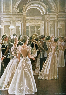 Guests Prints: The State Reception at Buckingham Palace: Entrance of the Prince and Princess of Wales