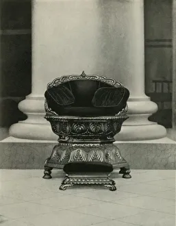 State Seat of Tippu Sultan in Government House, 1925. Creator: Unknown