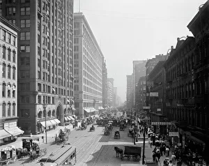 Illinois United States Prints: State Street, south from Lake Street