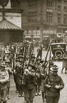 Employment Prints: State troops to the rescue in Boston, Massachusetts, USA, 9 September 1919. Artist