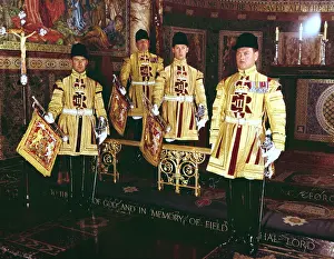 The State Trumpeters used at the Coronation of Queen Elizabeth II, 1953. Creator: Arthur Charles Kirby Ware