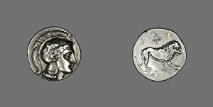 Stater (?) (Coin) Depicting the Goddess Athena, 4th-mid 3rd century BCE. Creator: Unknown
