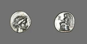 Stater Collection: Stater (Coin) Depicting the Nymph Terrina, 375-356 BCE. Creator: Unknown