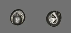 Stater (Coin) Depicting a Sea Turtle, 600-550 BCE. Creator: Unknown