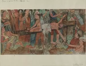Punishing Gallery: Station of the Cross No. 11: 'Jesus is Nailed to the Cross', c. 1936