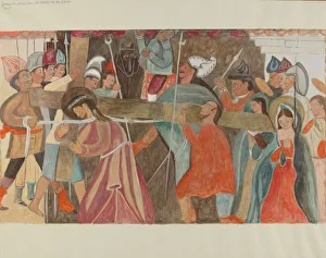 Station of the Cross No. 5: Jesus is Assisted in Carrying His Cross, c. 1936
