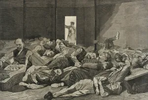 Harpers Weekly Prints: Station-House Lodgers, 1874. Creator: Unknown