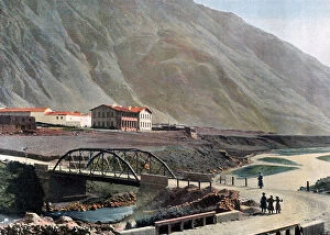 Station at Lars on the Georgian Military Road, c1890.Artist: Gillot