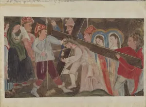 Holt Geoffrey Prints: Stations of the Cross No. 8: Jesus Speaks to the Women of Jerusalem, c. 1936