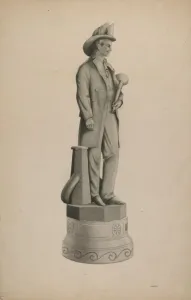 Louis Plogsted Prints: Statue, 1935 / 1942. Creator: Louis Plogsted