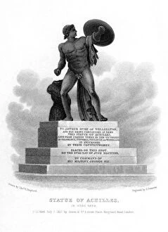 Freeman Collection: Statue of Achilles, Hyde Park, London, 1827.Artist:s Freeman