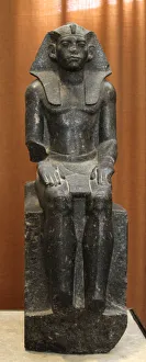 12th Dynasty Prints: Statue of Amenemhat III, 19th century BC