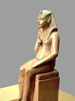 Egyptian Art Gallery: Statue of Amenhotep IV or Akhenaten of the XVIII Dynasty